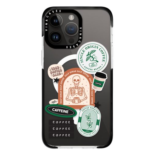قاب مگسیف ضد ضربه آیفون وینا مدل Half Human Half Coffee - Image 10