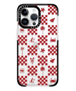 قاب ضد ضربه آیفون وینا مدل Red checkers