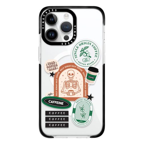 قاب مگسیف ضد ضربه آیفون وینا مدل Half Human Half Coffee - Image 7