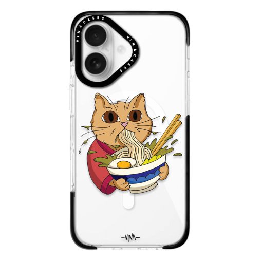 قاب مگسیف ضد ضربه آیفون وینا مدل Chinese Cat - Image 4