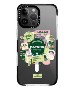 قاب مگسیف ضد ضربه آیفون وینا مدل Matcha Club