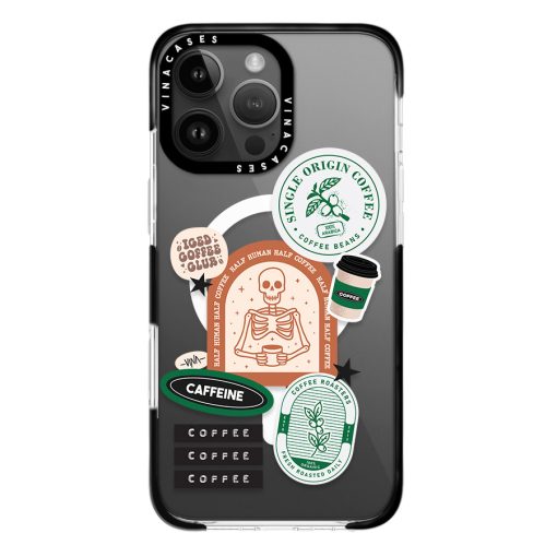 قاب مگسیف ضد ضربه آیفون وینا مدل Half Human Half Coffee - Image 4