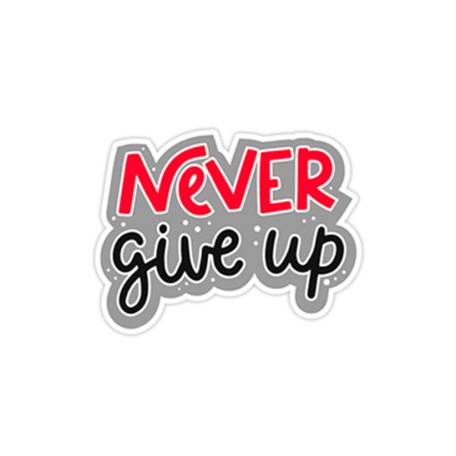 استیکر وینا مدل Never Give Up