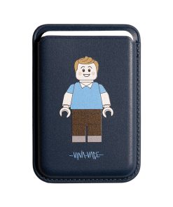 جاکارتی مگسیف چرمی آبی مدل Vina x Vace - Tintin lego