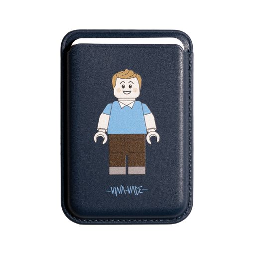 جاکارتی مگسیف چرمی آبی مدل Vina x Vace - Tintin lego