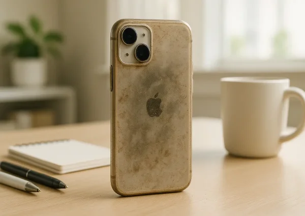 تمیز کردن قاب آیفون